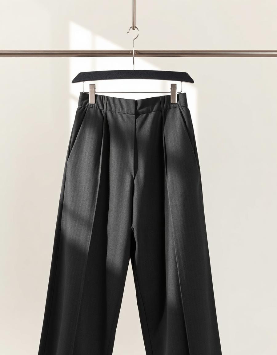 Everyday Wide-Leg Pants in Charcoal